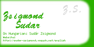 zsigmond sudar business card